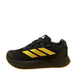 Adidas Kids Black Mesh & Yellow Stripes Lightmotion Duramo SL Sneakers Size 2