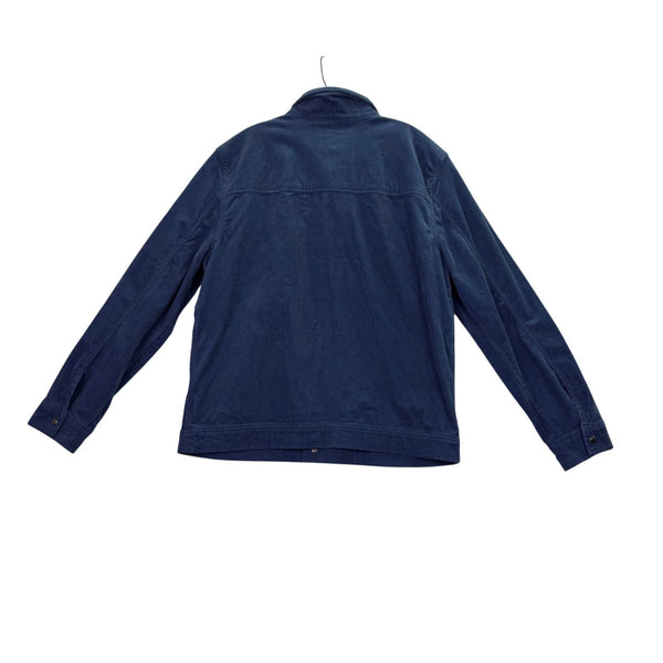 Banana Republic Mens Blue  Jacket Snap Button Classic Corduroy Midweight Sz L