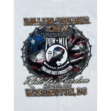 White Harley Davidson Men’s Rolling Thunder XXIX (2016) POW MIA T Shirt  Sz M