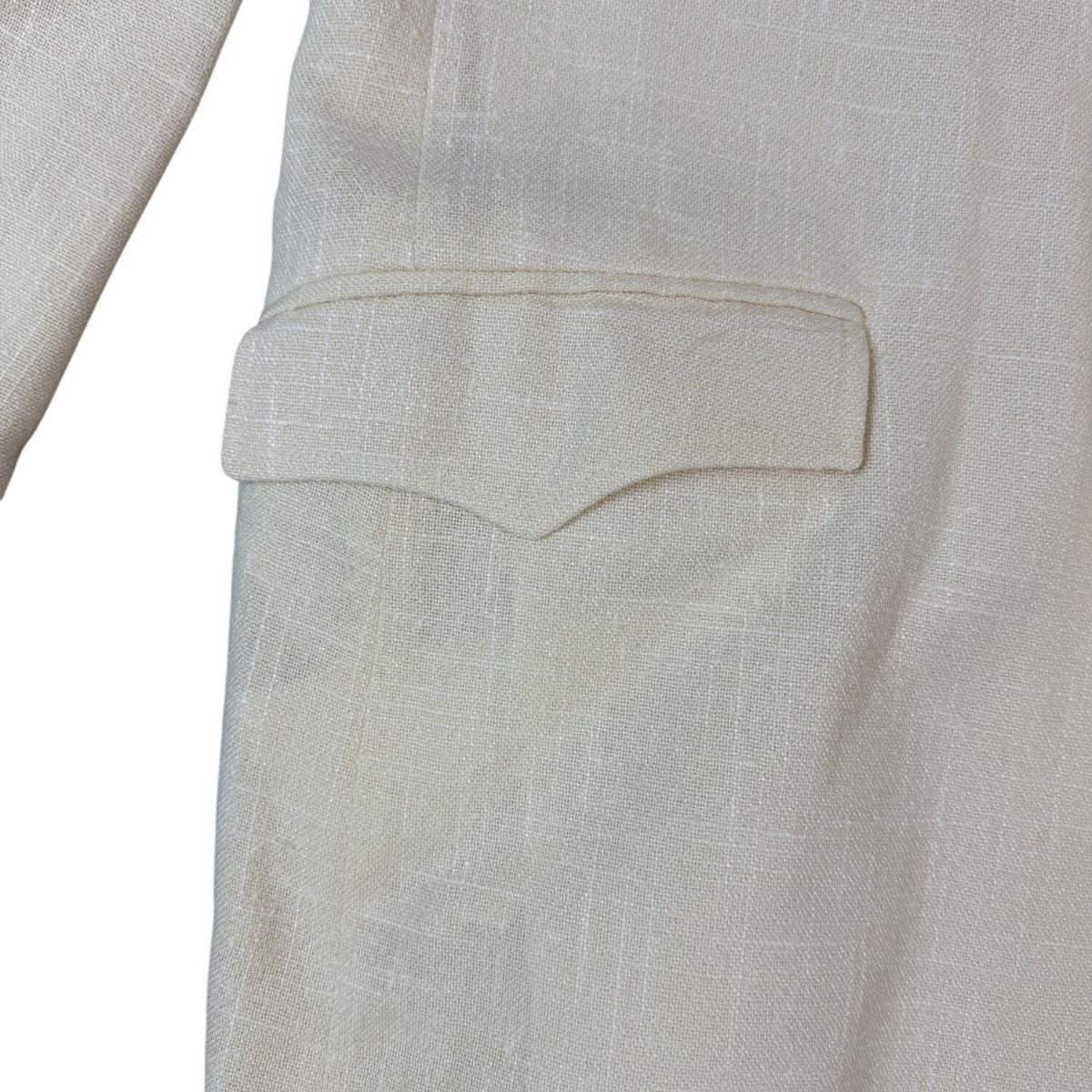 Circle S Mens Cream Western Blazer Jacket Classic Vintage Style Sz 48R