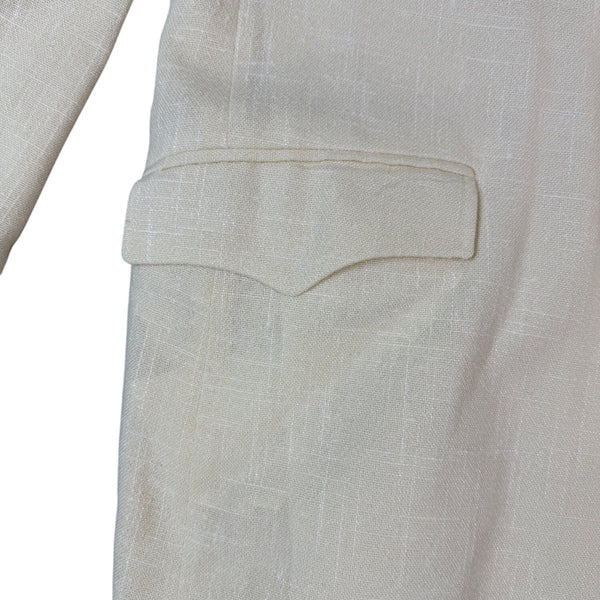Circle S Mens Cream Western Blazer Jacket Classic Vintage Style Sz 48R