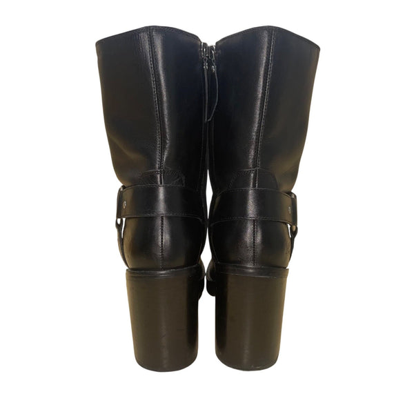 Harley-Davidson Women’s Black Leather Heeled Zelta Harness Boots Size 8.5M