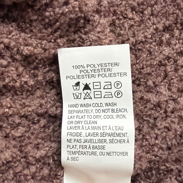 Lucky Brand Womens Brown V-Neck Ribbed Sweater Size L
