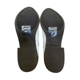 Arula Women’s White Faux Embossed Leather Western Block Heel Ankle Boots Size 8W