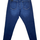 Womens Mid-Rise Dark Blue Skinny Jeans New