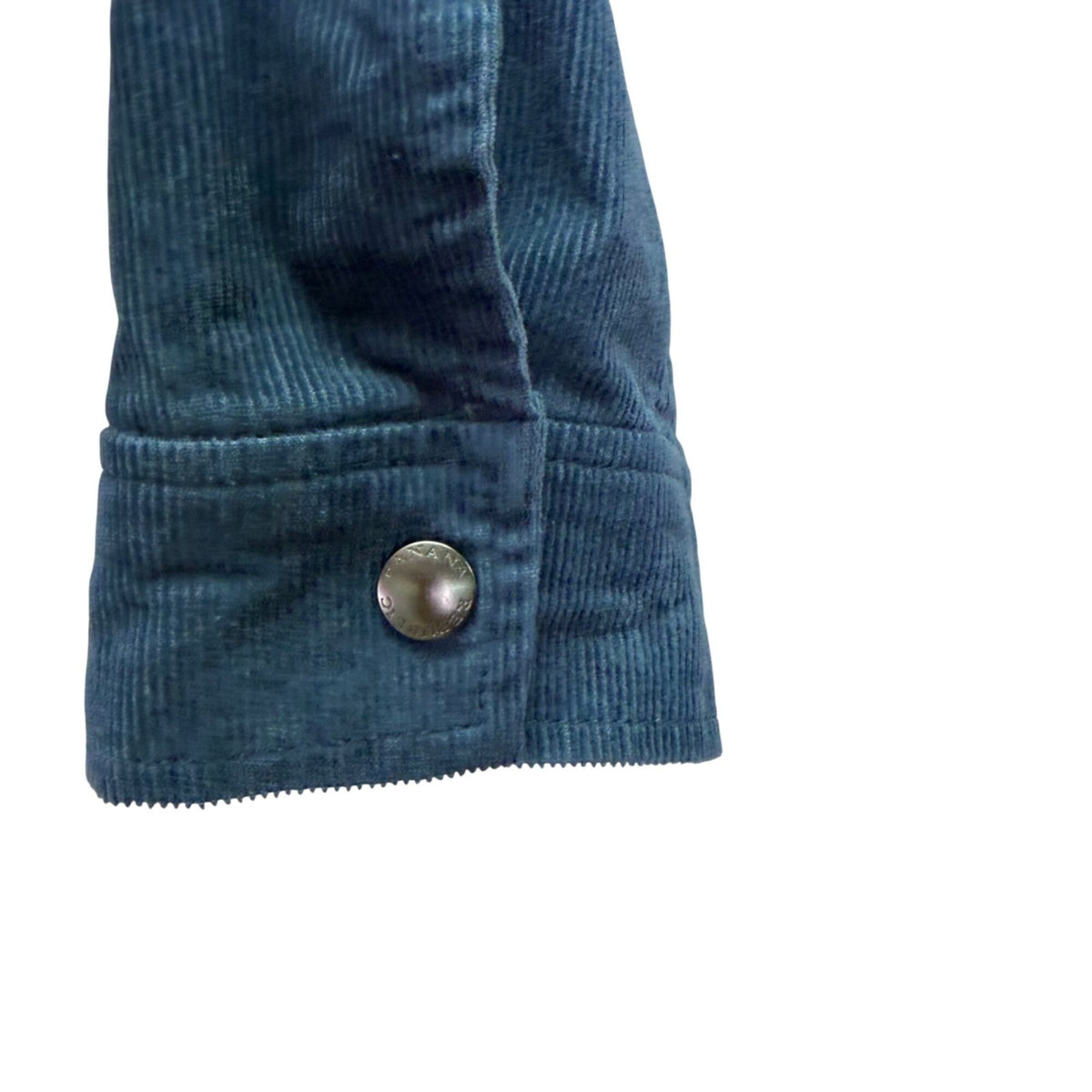 Banana Republic Mens Blue  Jacket Snap Button Classic Corduroy Midweight Sz L