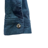 Banana Republic Mens Blue  Jacket Snap Button Classic Corduroy Midweight Sz L