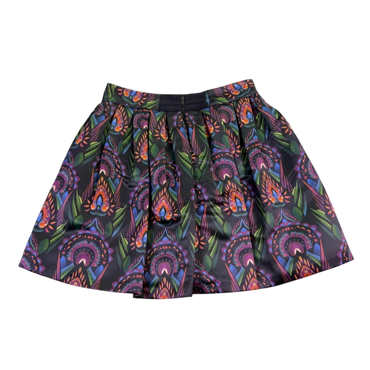 Alice + Olivia Womens Multicolor Flared Skirt Stylish Printed Design Size 6
