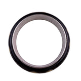 Brighton Womens Black & Cream Metal Fashion Bangle Bracelet Swirl Inlay Design