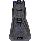 Athleta Womens Gray Sleeveless Drawstring Waist Dress XXS