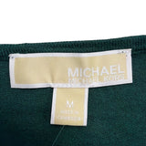 Michael Kors Womens Green Knit Sweater Lightweight Long Sleeve Sz M