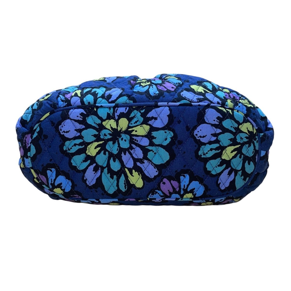 Vera Bradley Women’s Blue Quilted Floral Adjustable Strap Shoulder Tote Bag