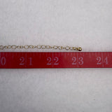 The Limited Women Gold Tone Glass Stone Necklace Statement Chain Jewelry