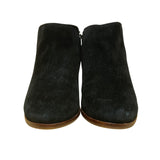 Sam Edelman Women’s Black Suede Leather Block Heel Side Zip Ankle Boots Size 7M