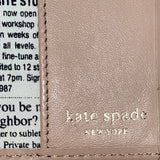 Kate Spade Women’s Black Patent Leather Newsprint Interior Wallet/ Passport Case