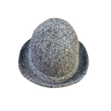 Vivante Womens Gray Wool Angora Blend Textured Bucket Hat