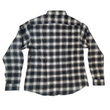 Men's Brown Plaid Button Up Long Sleeve Shirt Sz XXL