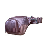 IHKWIP Women’s Rose Gold Nylon Adjustable Strap & Zipper Pockets Fanny pack