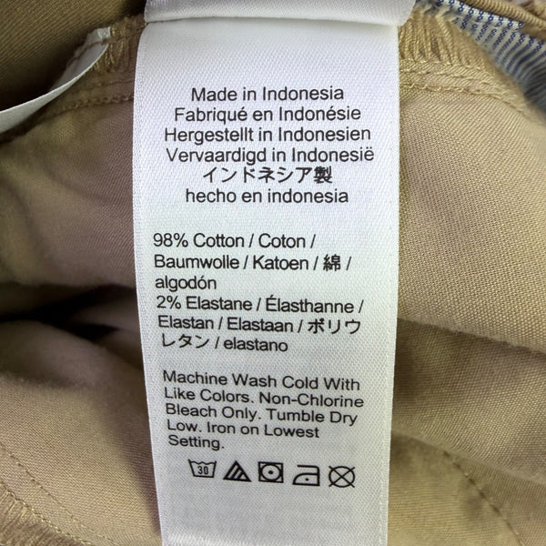 J.Crew Womens Tan Cotton-Blend Chino Pants Slim Straight-Leg Style Size 26