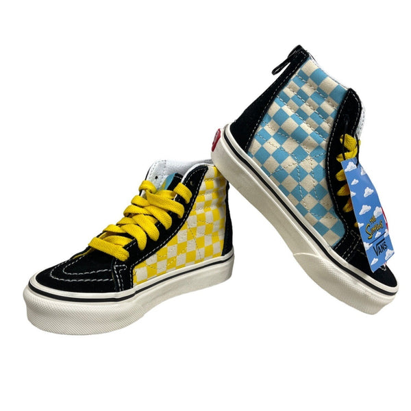 Vans Sk8 Hi Zip Kids The Simpsons 1987-2020 Sz 10.5K - NWB
