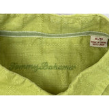 Tommy Bahama Men's Green Lime Button Up Long Sleeve Linen Shirt Sz XL