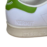 Adidas Stan Smith Men’s White & Green Kermit The Frog Lace Up Sneakers Size 9.5