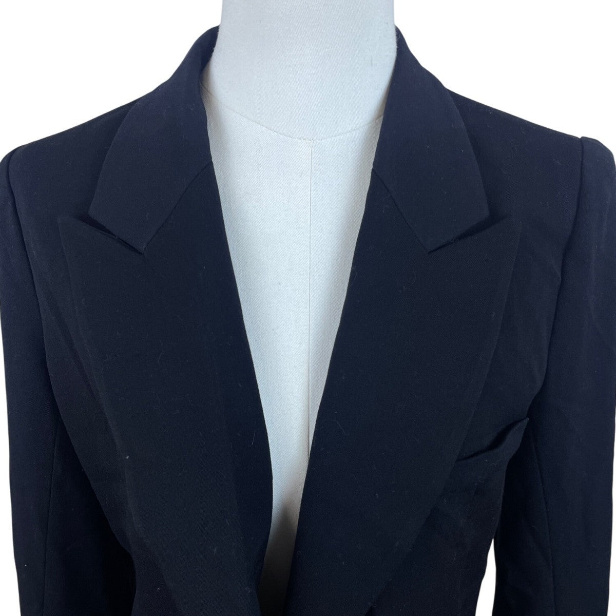 The Base Women's Black Blazer Gold Button Detail