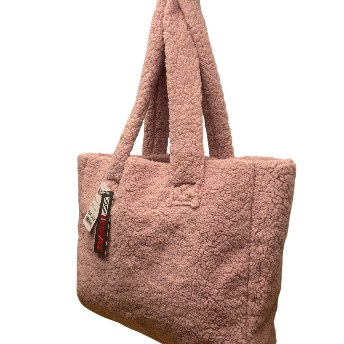 32 Degrees Women’s Mauve Sherpa Tote Bag Soft & Warm With Handles One Size