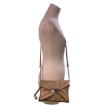 Nine West Women’s Bronze Faux Leather With Crossbody Strap Clutch Bag
