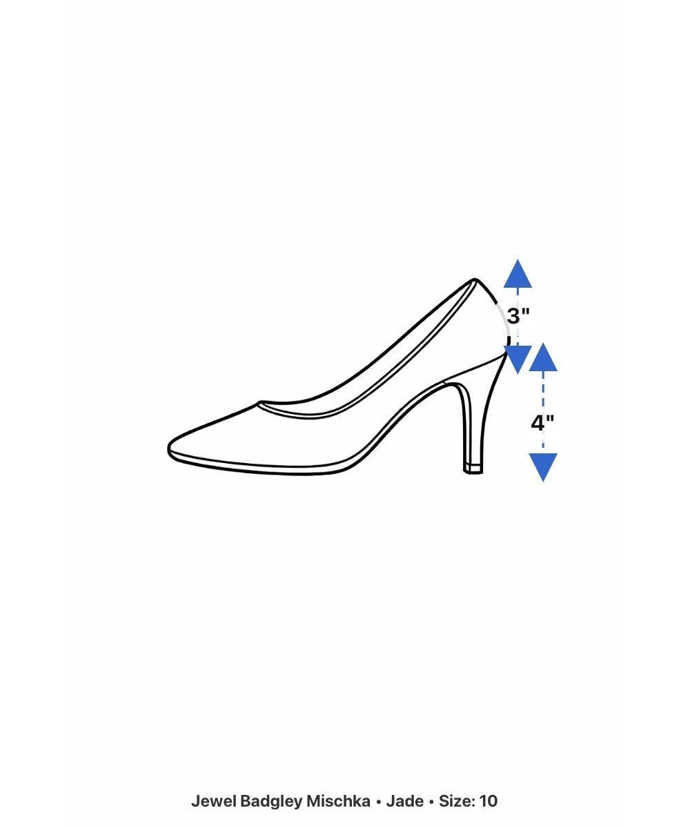 Jewel Badgley Mischka Women’s Rose Sequined Pointed Toe Stiletto Heels Size 10