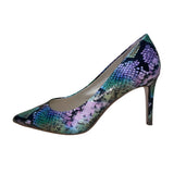 Jessica Simpson Women’s Purple & Green Snake Print Carpena High Heels Sz 7.5