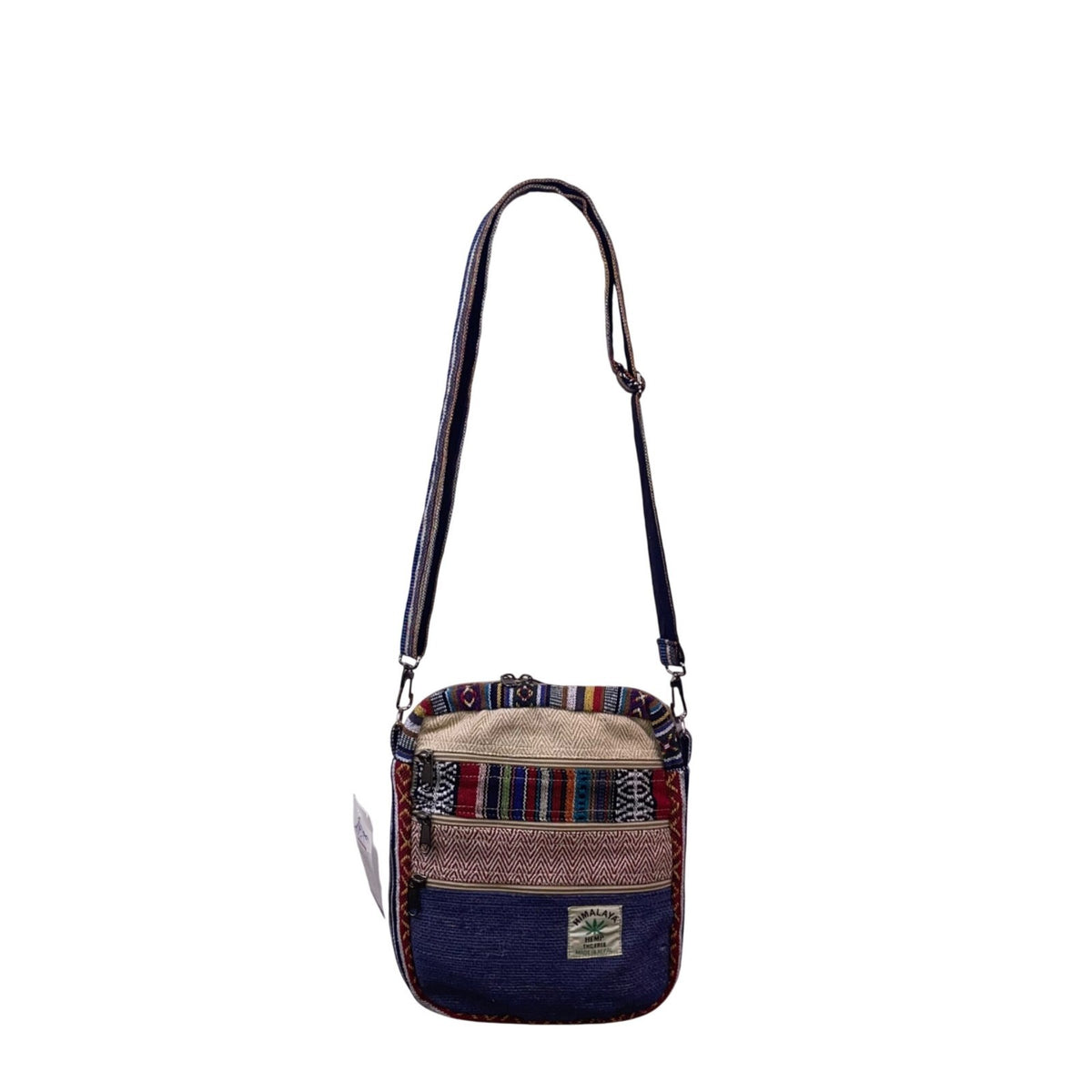 Like International Himalaya Blue Hemp Adjustable Strap MD-go Crossbody Bag
