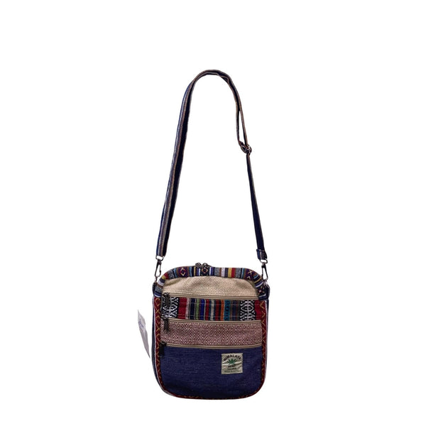 Like International Himalaya Blue Hemp Adjustable Strap MD-go Crossbody Bag