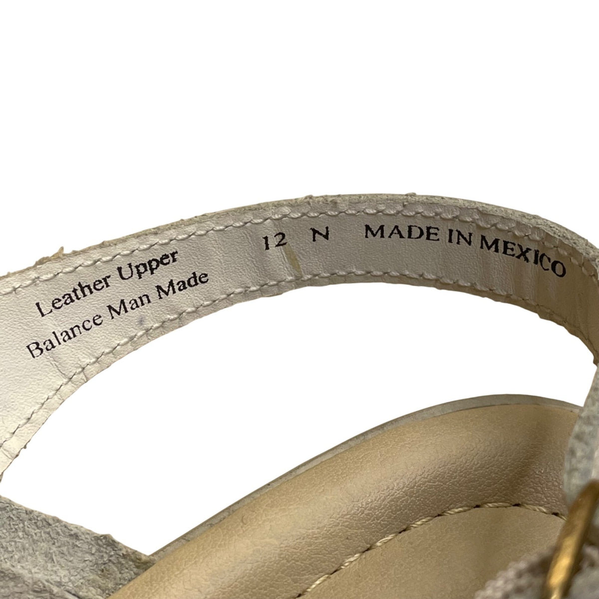 Softspots Women’s White Leather Perforated Insole Slingback Sandals Size 12N
