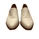 Madewell Women's White Leather Slip-On Comfort Block Heel Mule Shoes Size 7.5