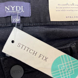 NYDJ Womens Black Denim Straight Leg Jeans  High Rise Tummy Control Sz 22W- New