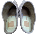 Vita Women’s Tan Suede Braided Slip-On Block Heel Mule Size 8