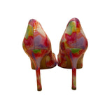Stuart Weitzman Womens Multicolor Patterned Pointed Toe Pumps Heels Sz 6.5 M