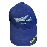 Commemorative Mens Navy Blue B-29 Friend Of FiFi Hat Embroidered Airplane