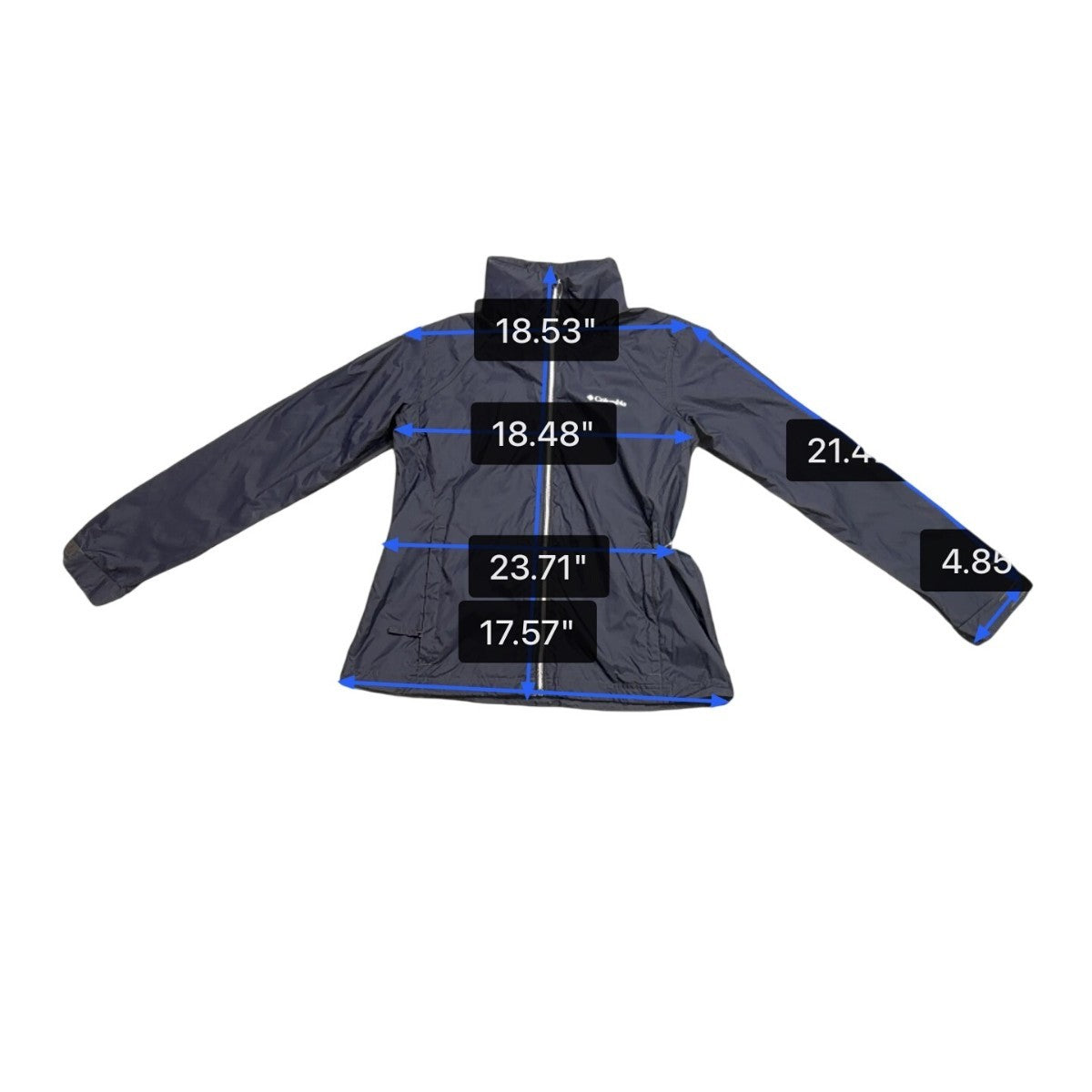 Columbia Womens Navy Omni-Shield Water-Resistant Lightweight Jacket Size L