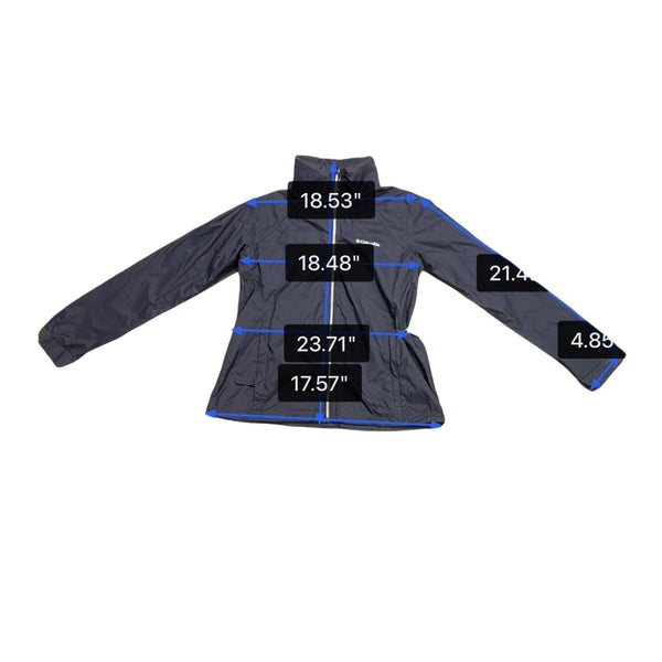 Columbia Womens Navy Omni-Shield Water-Resistant Lightweight Jacket Size L