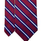 Brooks Brothers Mens Red & Blue Striped Silk Tie Classic Business Neckwear