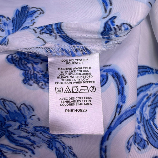 Loft Outlet Womens Blue & White Floral Maxi Dress Summer Size XS