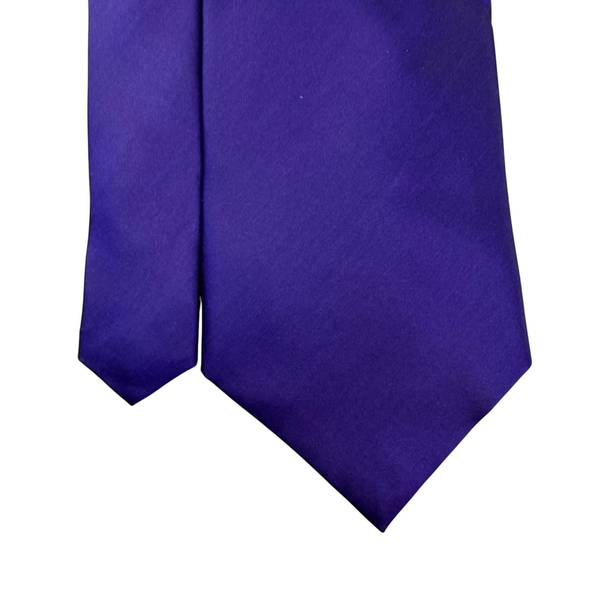 Nicole Miller Mens Purple Silk Tie Solid Traditional Style Approx 57" Long