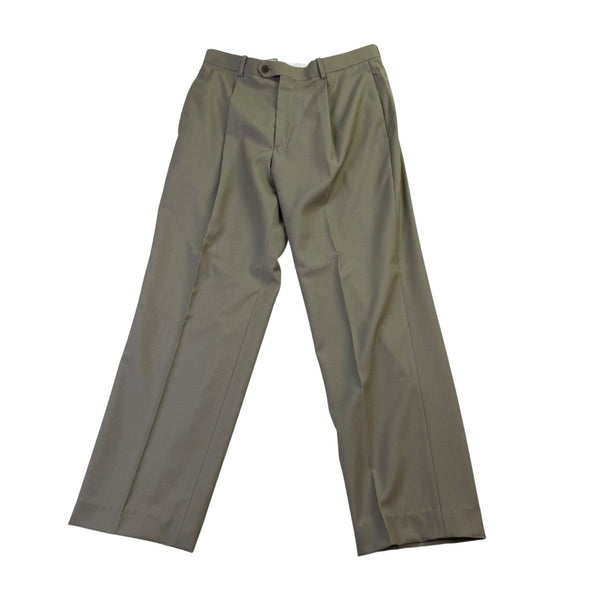 Alfani Mens Olive 100% Wool Performance Suit Two-Piece Garment Size 38S 32W