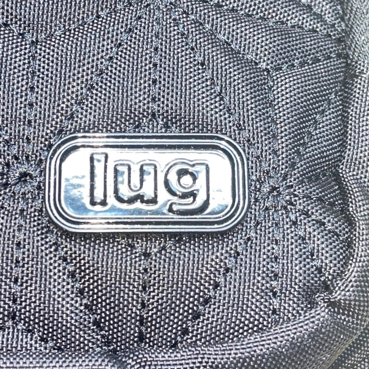 Lug Women’s Black Quilted Polyester Carousel Adjustable Strap Crossbody Bag