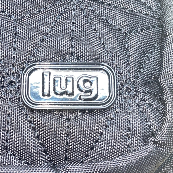 Lug Women’s Black Quilted Polyester Carousel Adjustable Strap Crossbody Bag