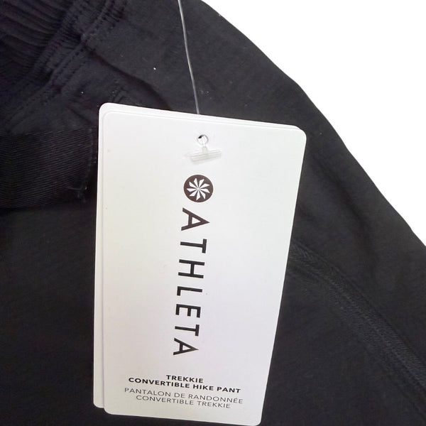 Athleta Womens Black Convertible Hike Pants Outdoor Wear Comfort Fit  Size 8