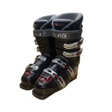 Tecnica Men’s Black & Gray Adjustable Buckles Icon DP Hot Form Ski Boots Size 9