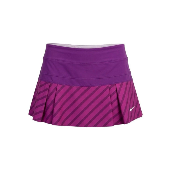 Nike Womens Purple Dri-FIT Skort Stripe Pattern Size Large